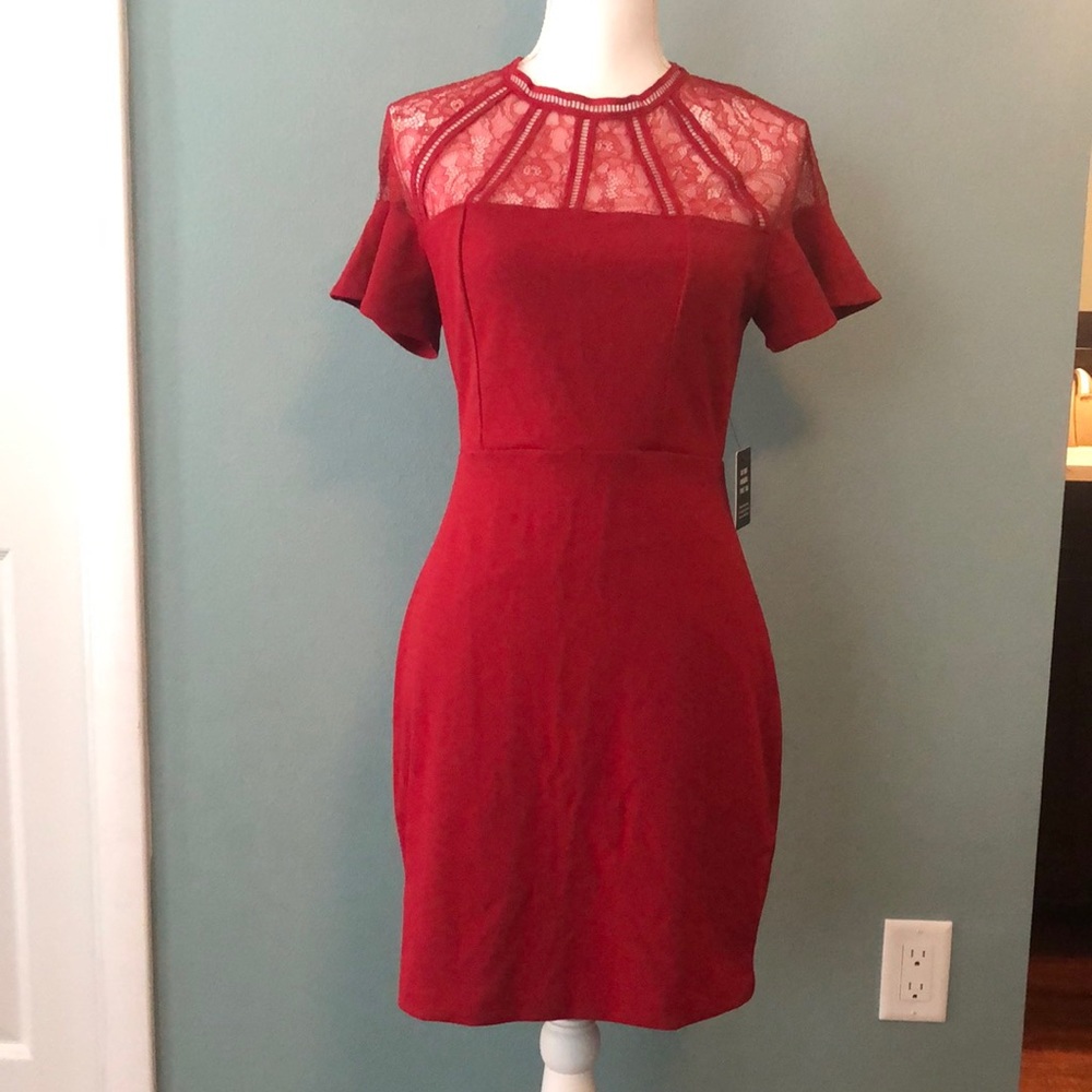 NWT mid length red dress
